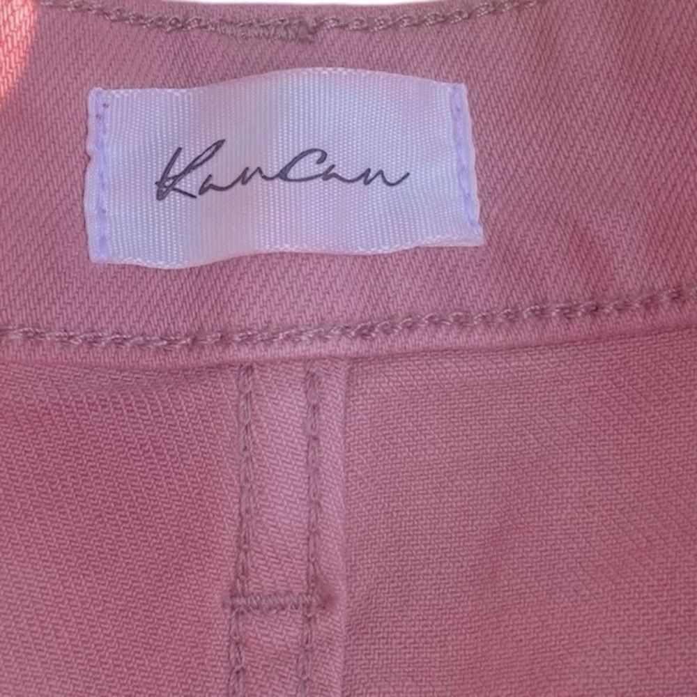 KanCan Amani Wm’s Sz 13/30 Rose Pink 11" High Rise Denim Jeans - Picture 5 of 6